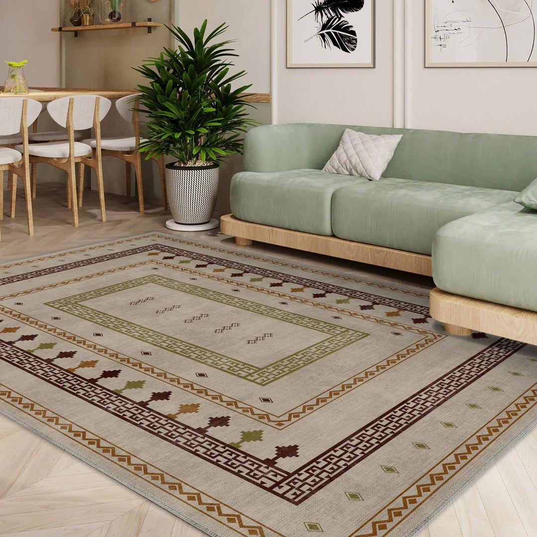 Botanical Pattern Area Rug