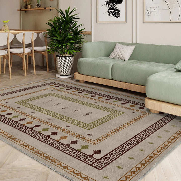 Botanical Pattern Area Rug