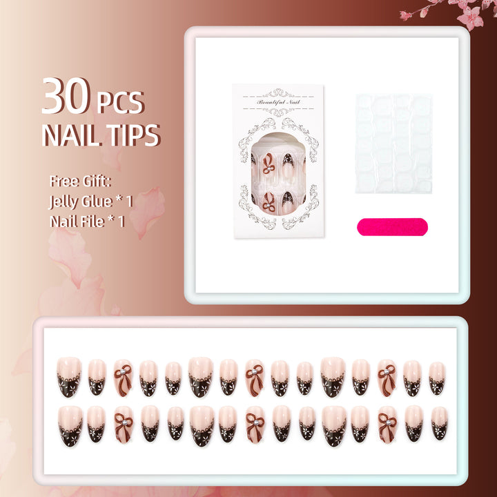 Decorative Elegant Press-On Nail Set