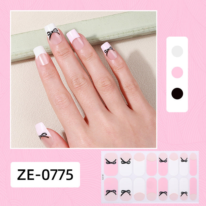 Elegant Glitter Accent Nail Wraps