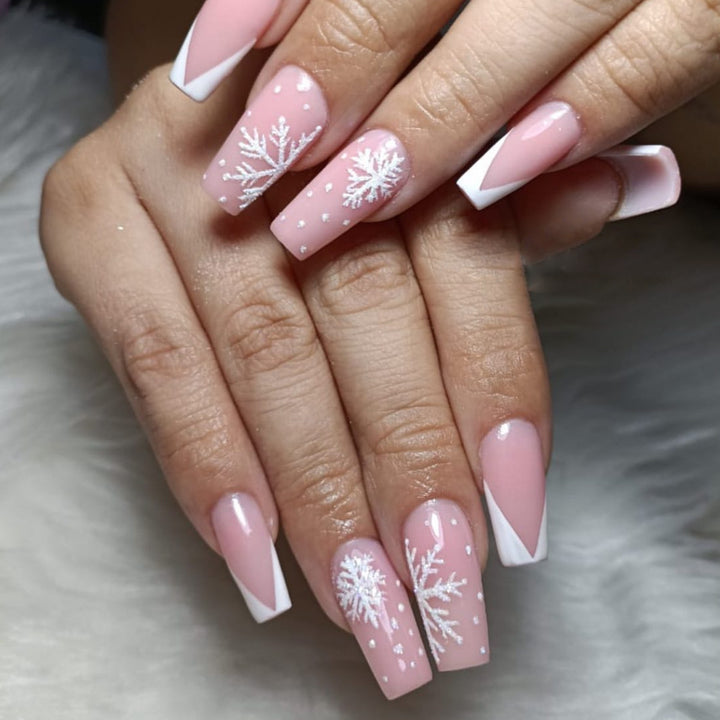 Winter-Themed Acrylic Nail Art Set Kalsten