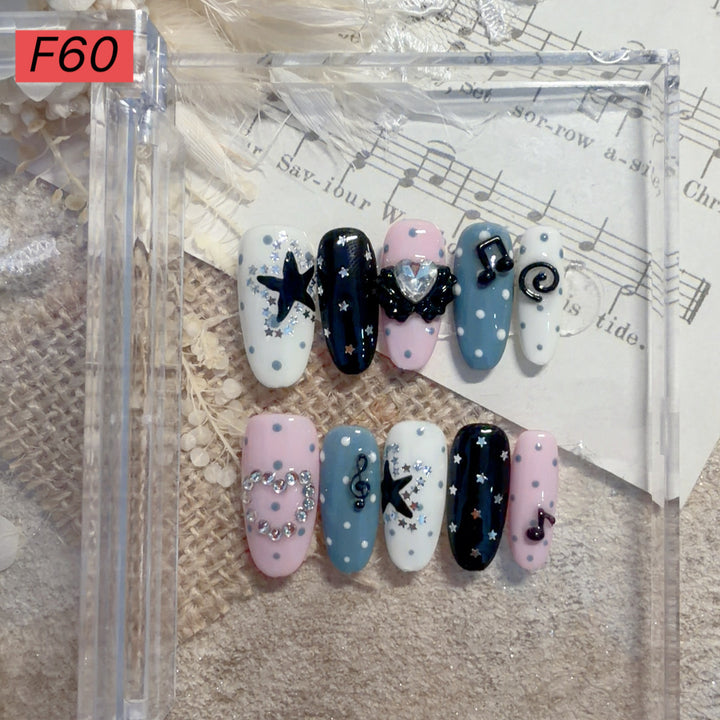 Decorative Press-On Nail Art Set 1790731572