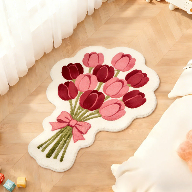 Floral Bouquet Decorative Area Rug for Home