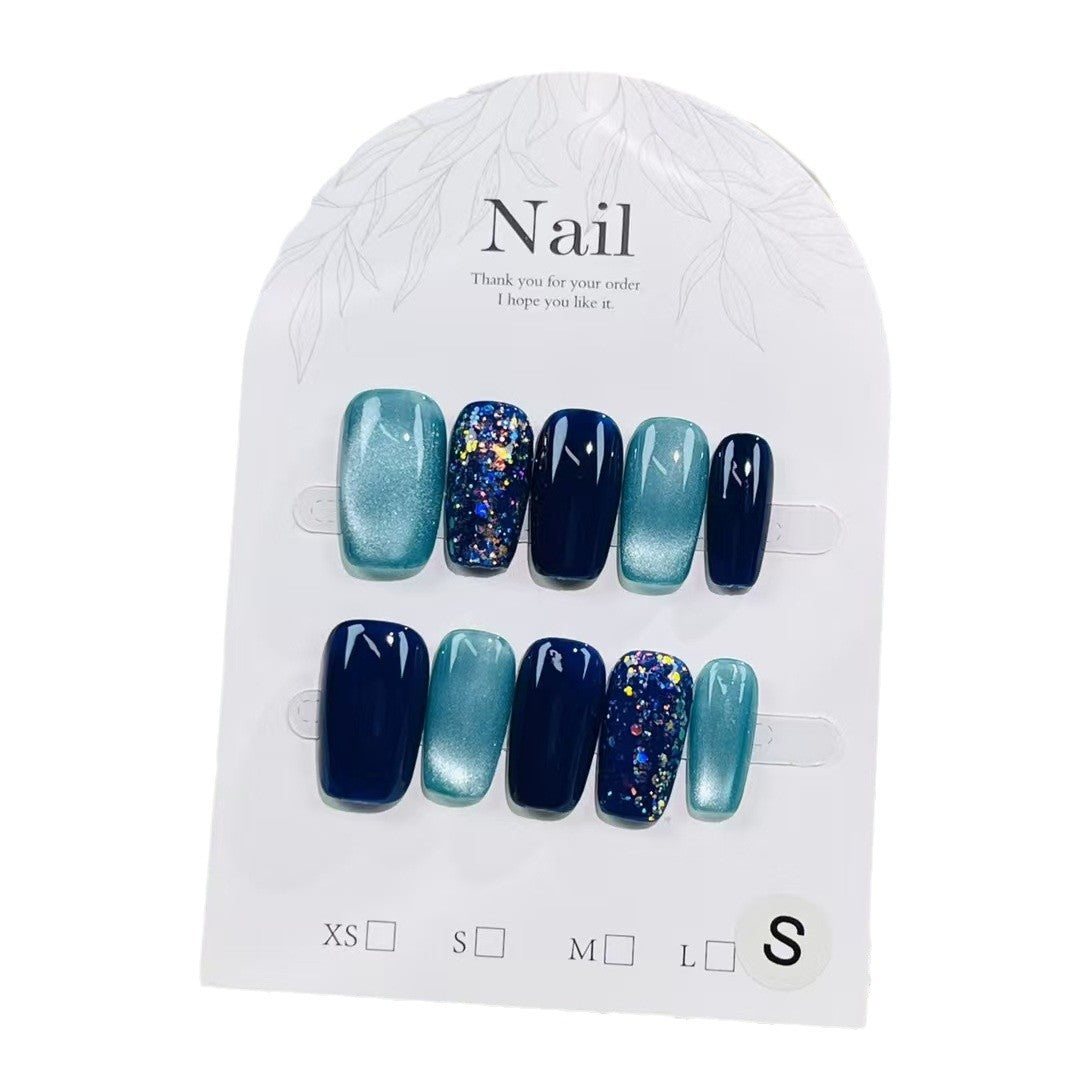 Glamorous Glossy Light-Reflecting Press-On Nail Set