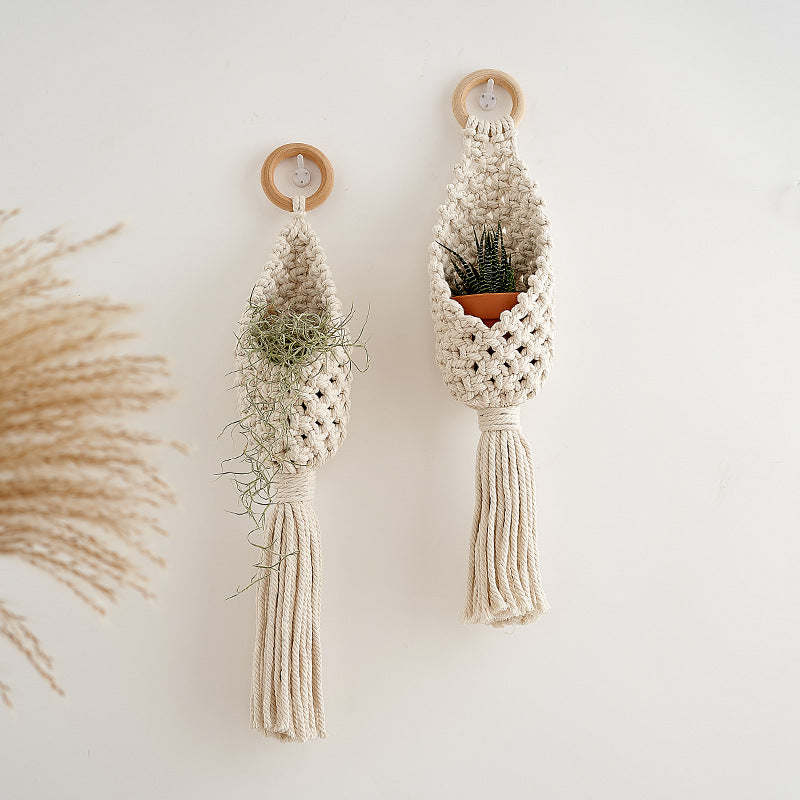 Macramé Plant Holder with Decorative Hanging Design Kalsten