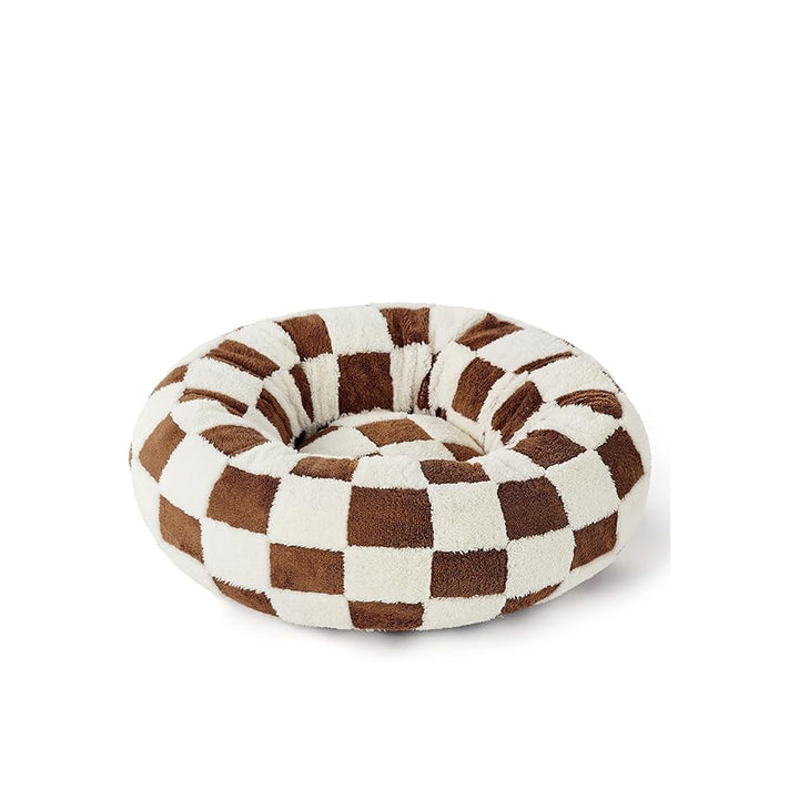 Cozy Checkered Dog Bed
