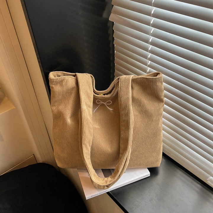 Casual Corduroy Tote