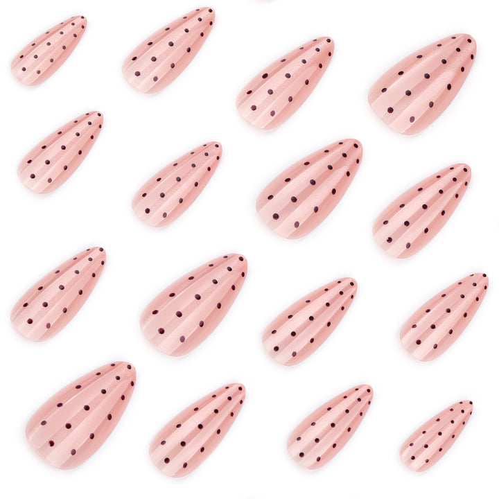 Artificial nail with polka dots Kalsten