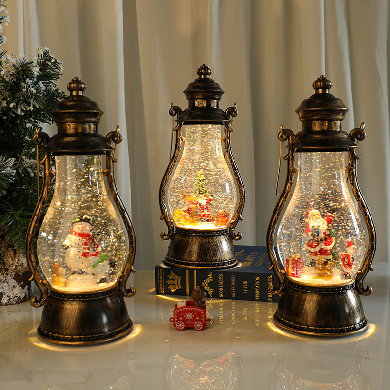 Decorative LED Lantern with Winter Scene Kalsten