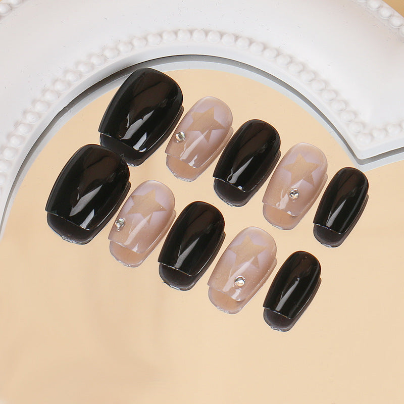 Glamorous Star-Design Press-On Nail Set Kalsten
