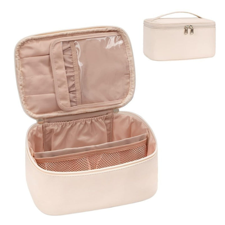 Cosmetic Organizer Bag with Structured Design and Versatile Compartments Kalsten