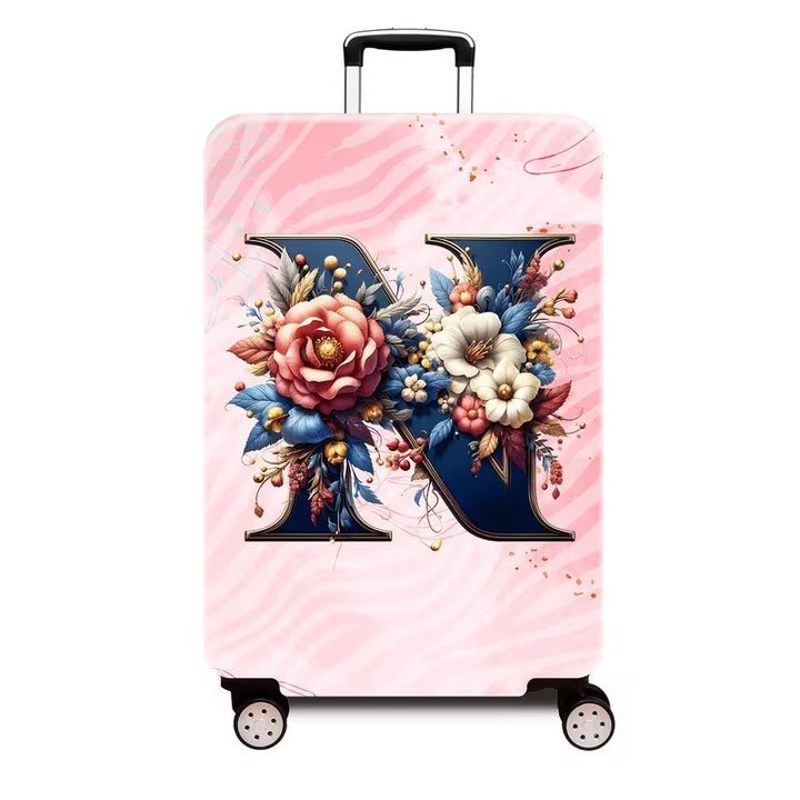 Ladies hard shell suitcase with luxurious floral design Kalsten