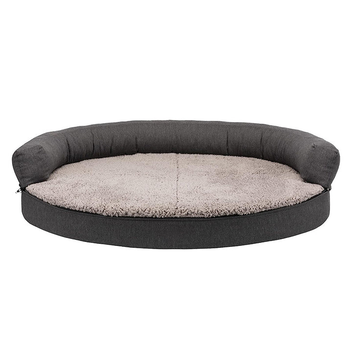 Cozy Round Memory Foam Dog Bed