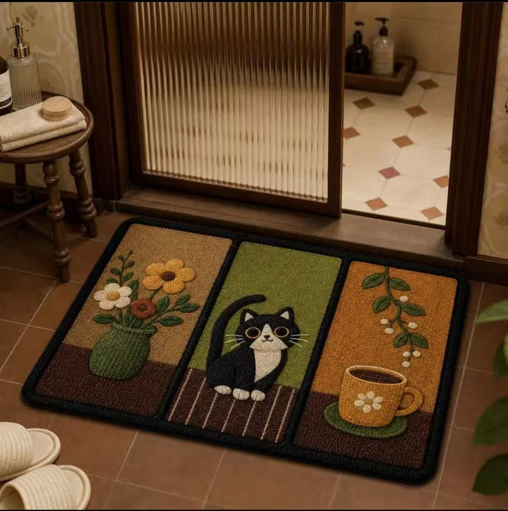 Cat-Themed Decorative Rug Kalsten