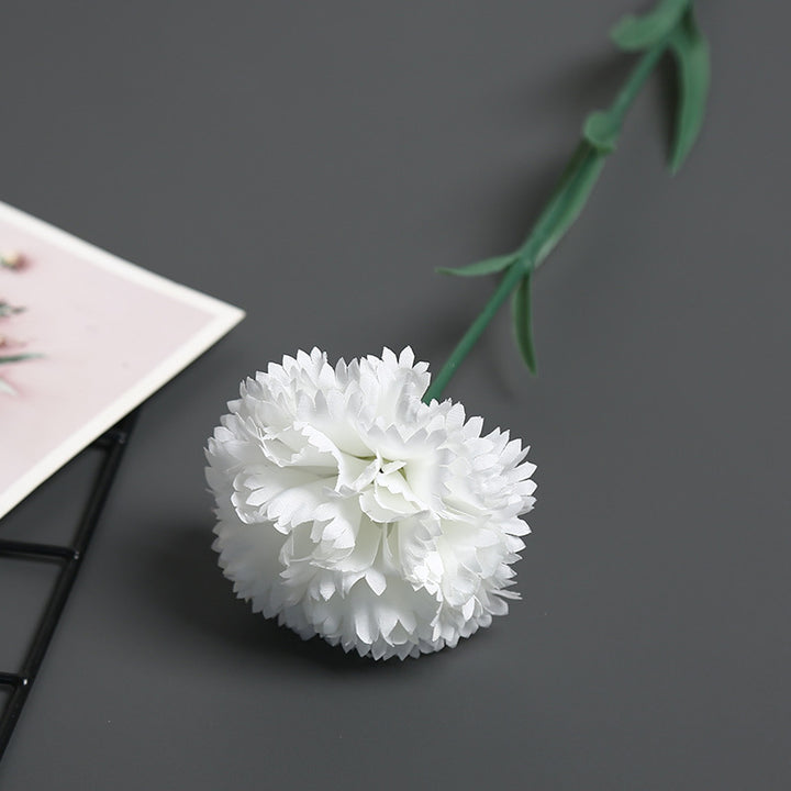 Realistic Silk Carnation Stem