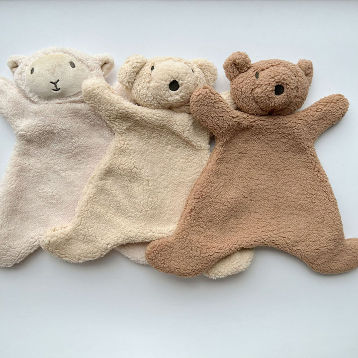 Plush Terry Cloth Teddy Bear Soft Baby Comforter
