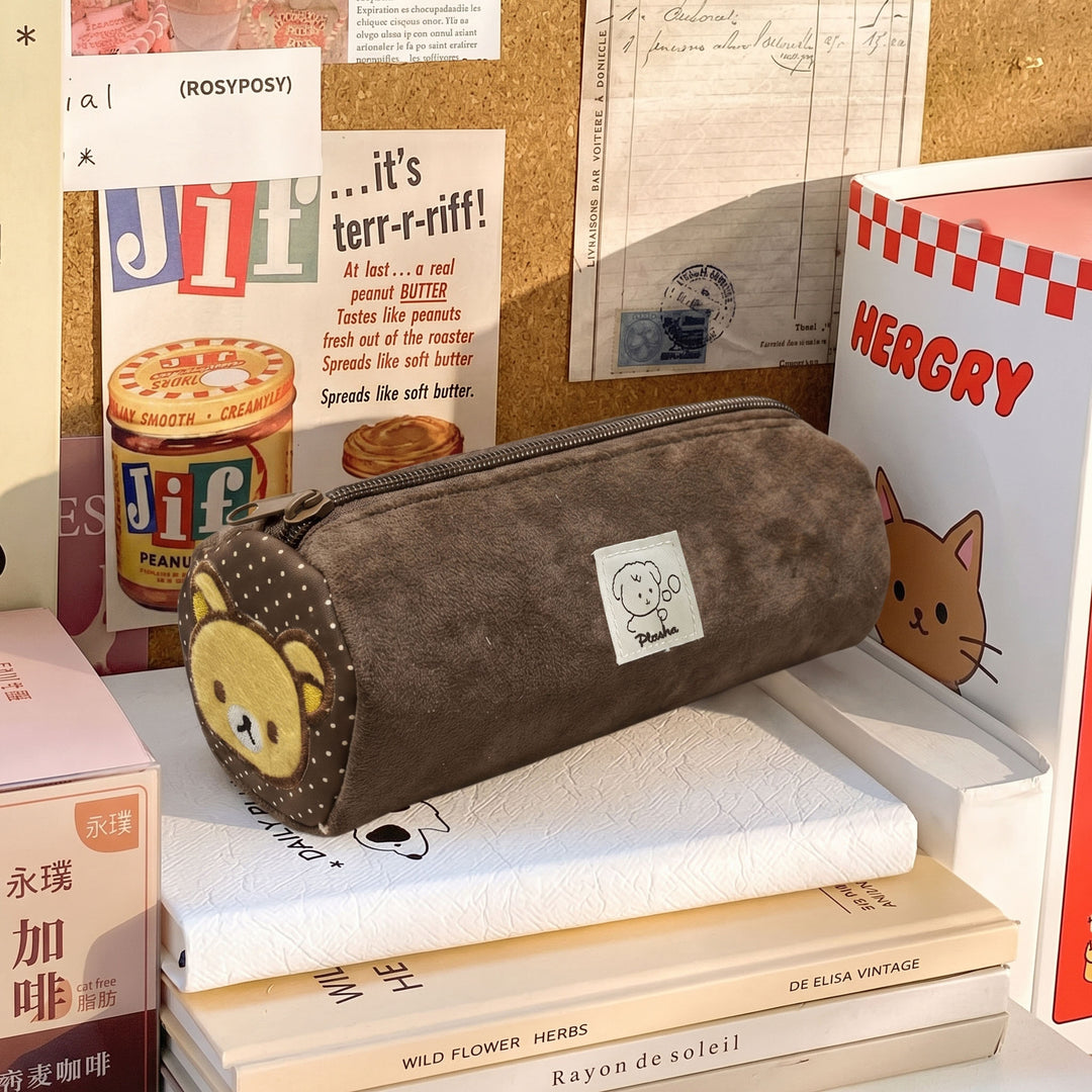 Cute Bear-Themed Zipper Pencil Case