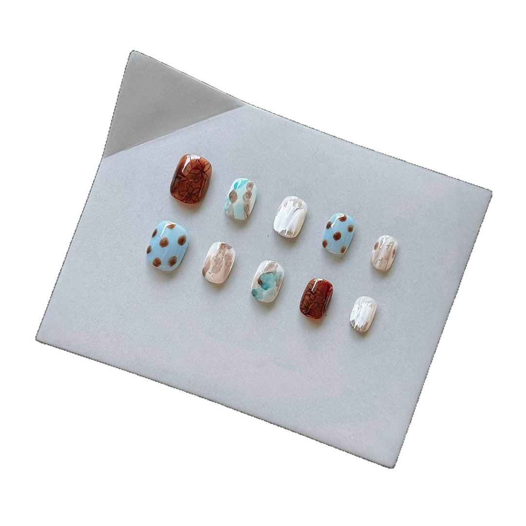 Abstract Artistic Press-On Nail Set
