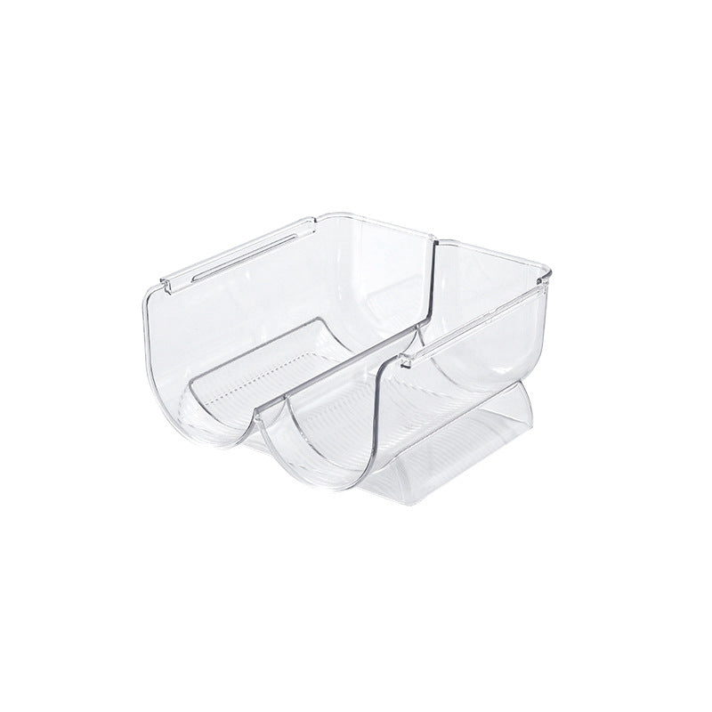 Transparent multipurpose refrigerator door organizer with clip holder
