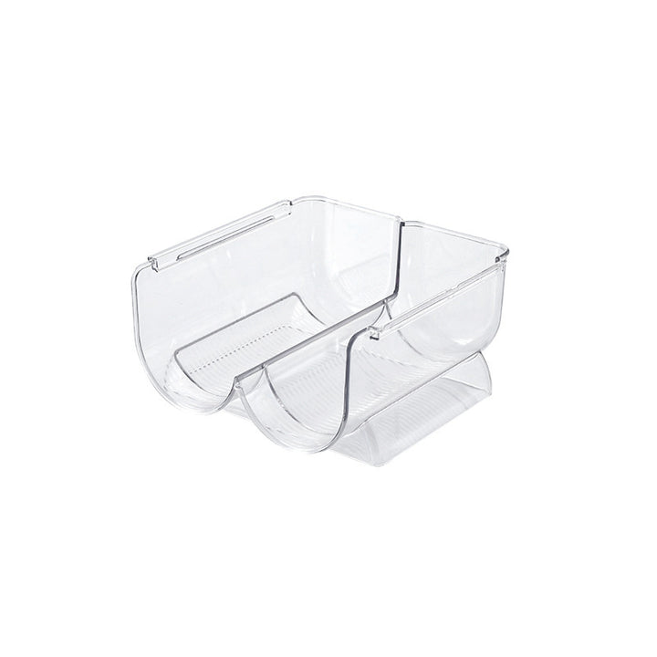 Transparent multipurpose refrigerator door organizer with clip holder