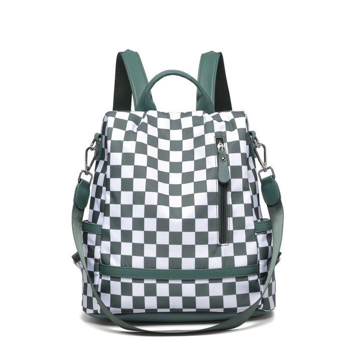 Stylish Checkered Backpack Kalsten