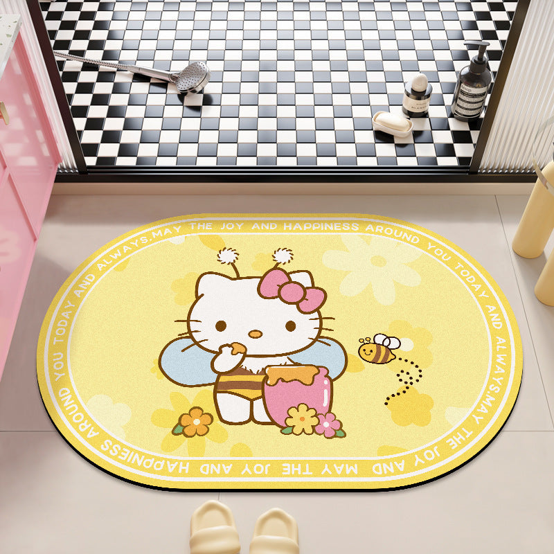 Hello Kitty Plush Bath Mat for Bathrooms