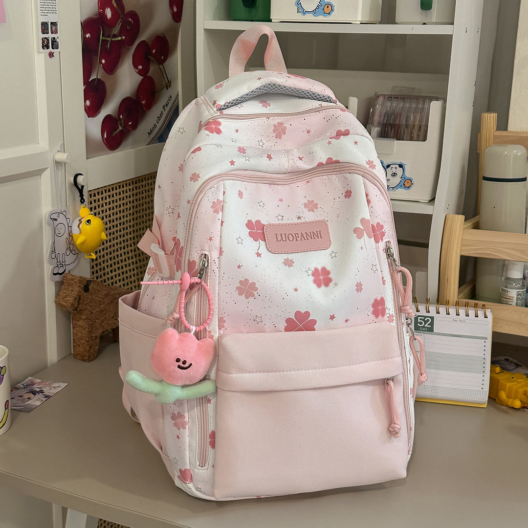 Stylish Floral Print Student Backpack Kalsten