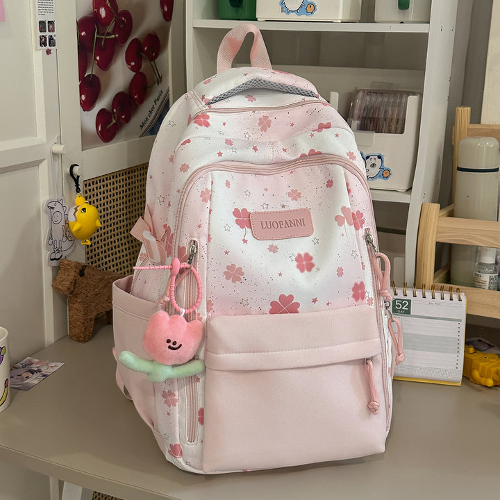 Stylish Floral Print Student Backpack Kalsten