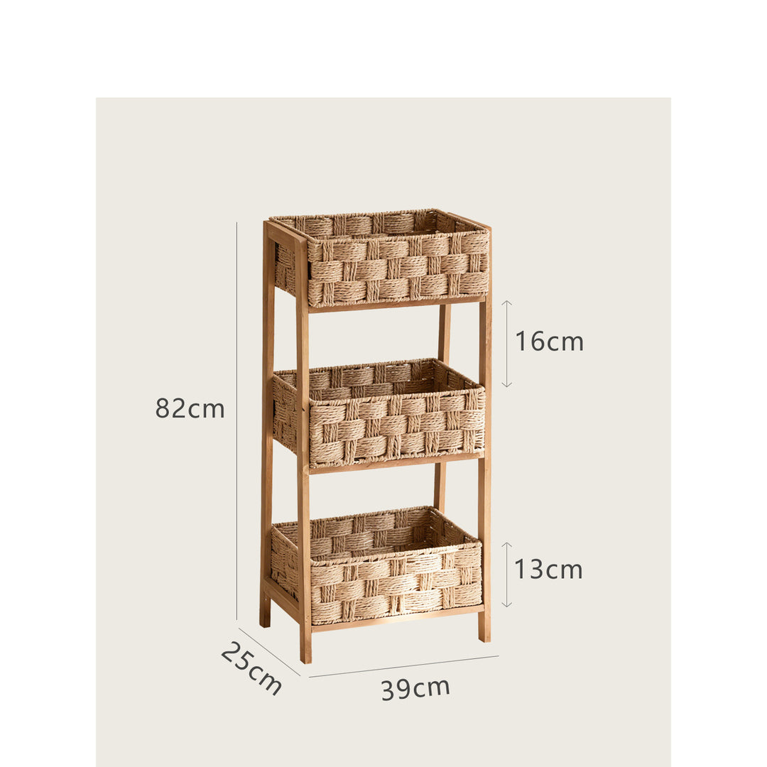 High-quality basket stand with three compartments Kalsten