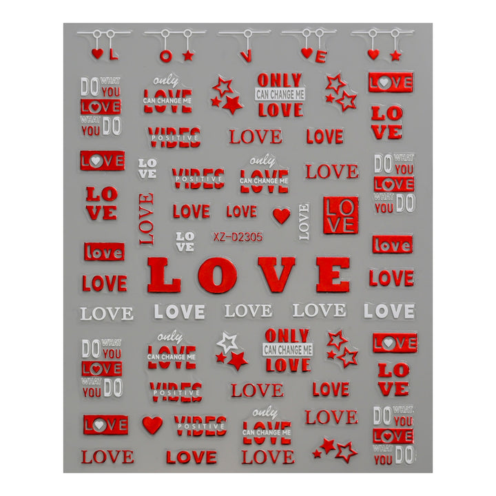 Cute Love-Themed Nail Art Charms