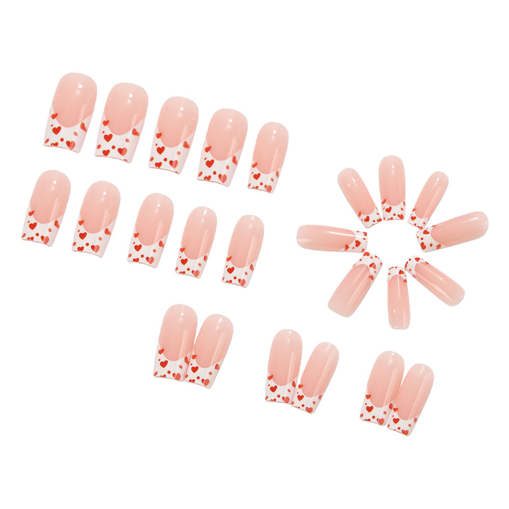 Artificial nails with heart design Kalsten
