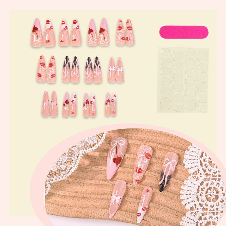 Nail art set with romantic patterns and high-quality embellishments Kalsten