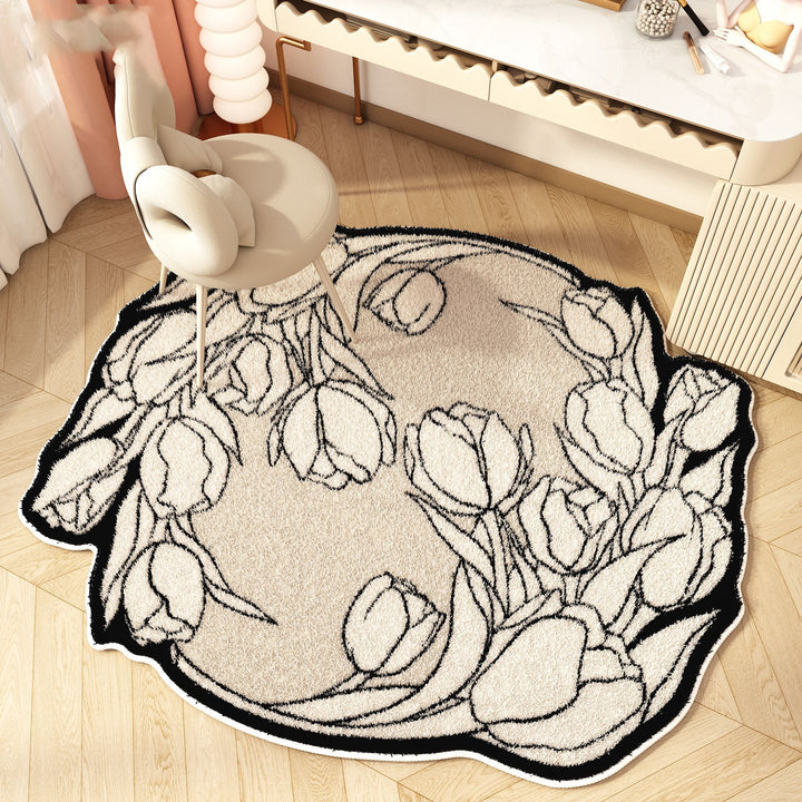 Floral Design Area Rug