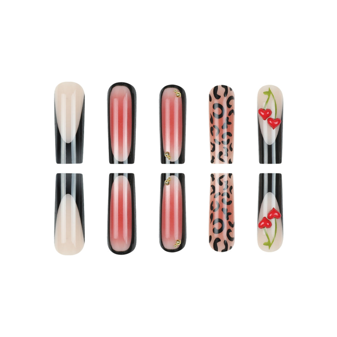 Artistic Long Stiletto Nail Art Set Kalsten