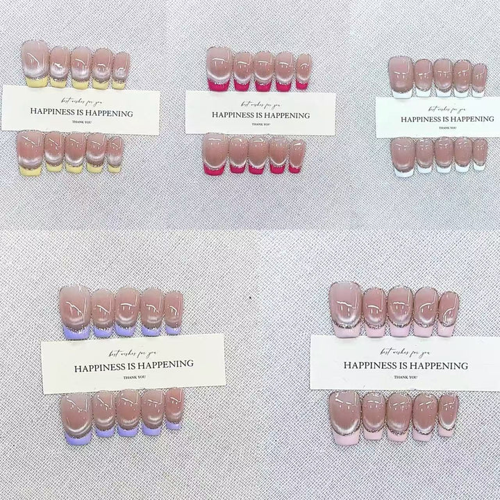 Glamorous Ombre Effect Press-On Nail Set Kalsten