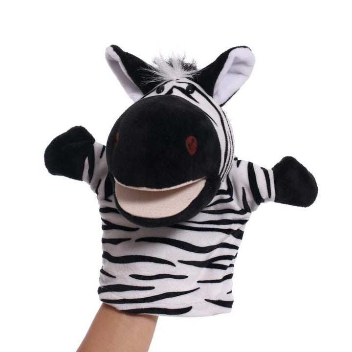 Plush Tiger Hand Puppet With Soft Fleece Movable Mouth Embroidered Features