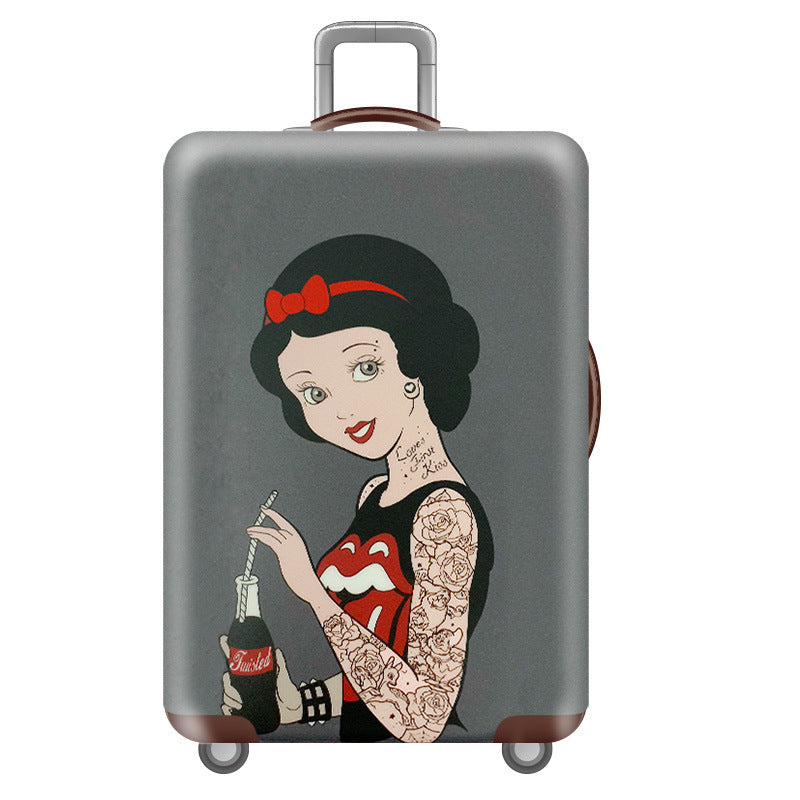 Women's Hard Shell Suitcase with Unique Illustration Design Kalsten