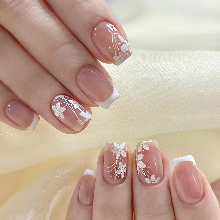 Floral Design Press-On Nail Tips Kalsten