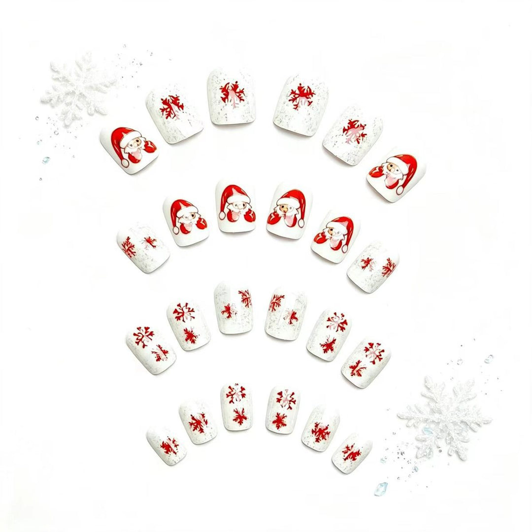 Artificial nails with festive Christmas design Kalsten