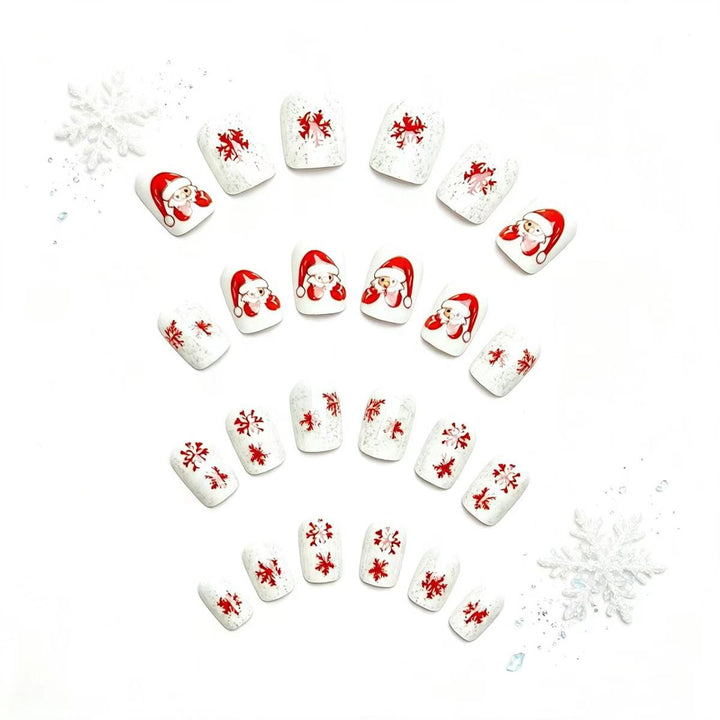 Artificial nails with festive Christmas design Kalsten