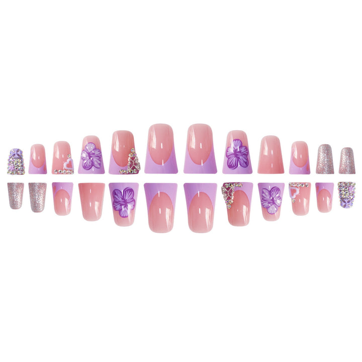 Creative Floral Acrylic Nail Art Kalsten