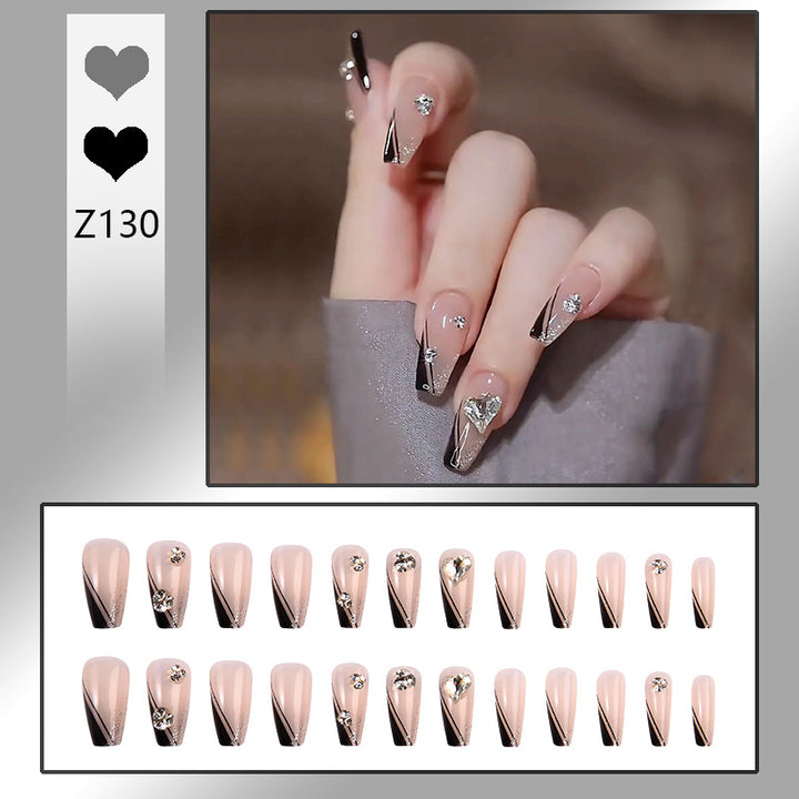 Glamorous Rhinestone Nail Art