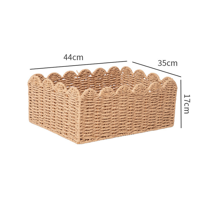Playful storage basket in wave design Kalsten