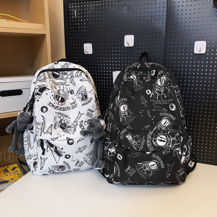 Adventure-Themed Graphic Backpack Kalsten