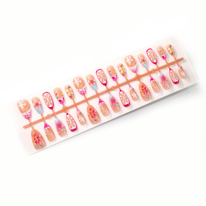 Decorative Floral Nail Art Kit