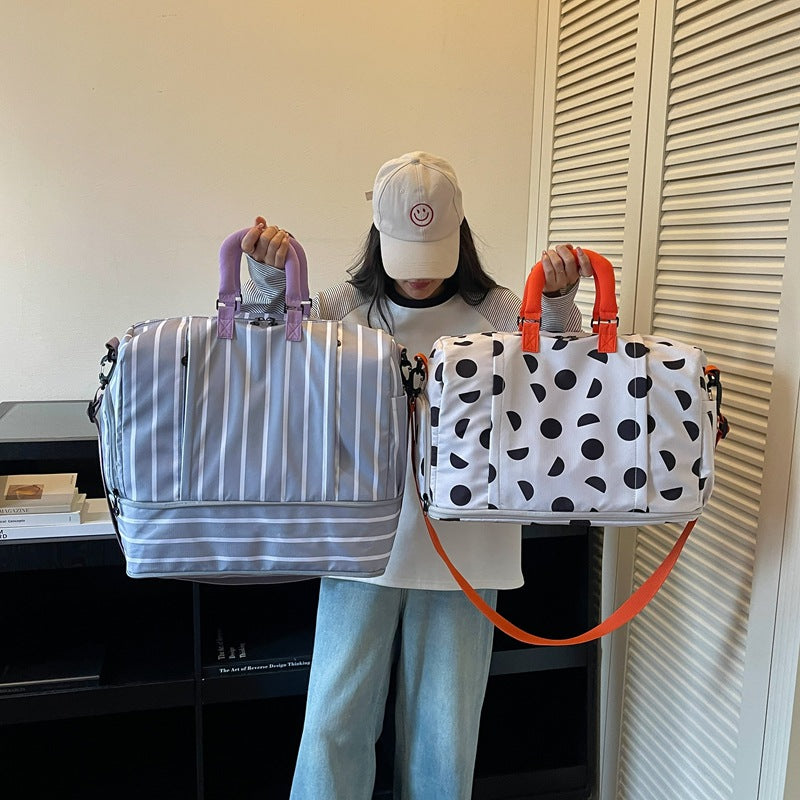Stylish Polka Dot Overnight Duffle Bag Kalsten