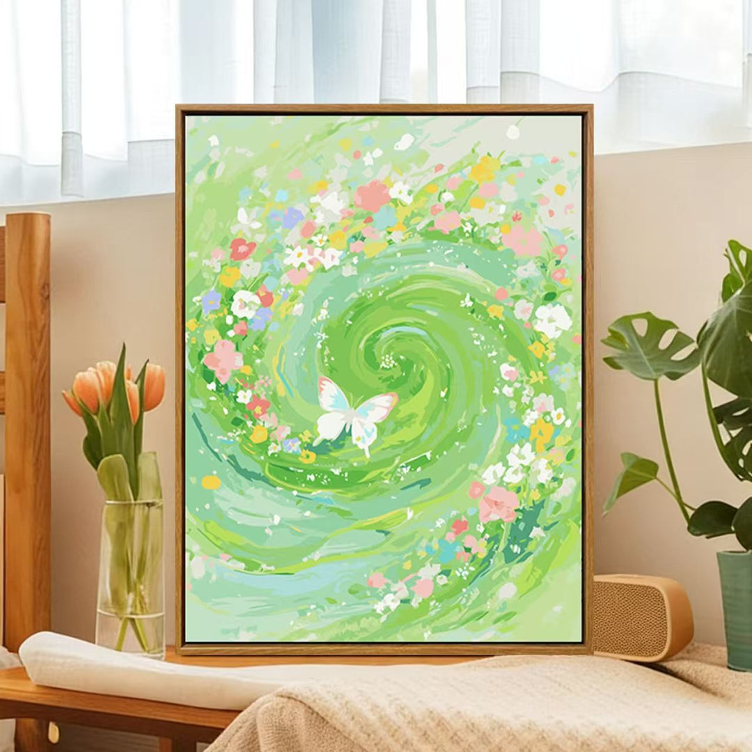 Floral Whirlwind Canvas Art Kalsten