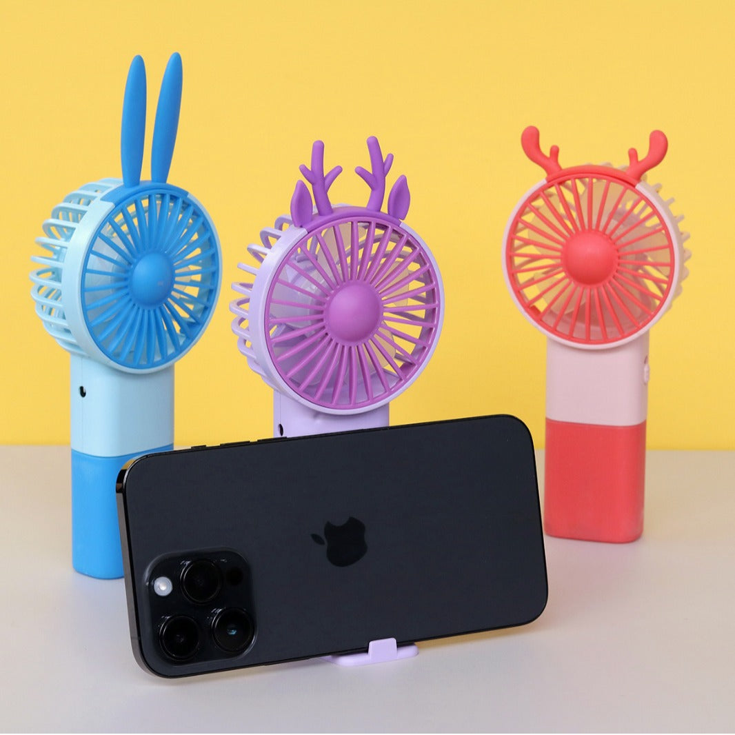 Unisex Portable Hand Fan in Playful Cat Design Kalsten