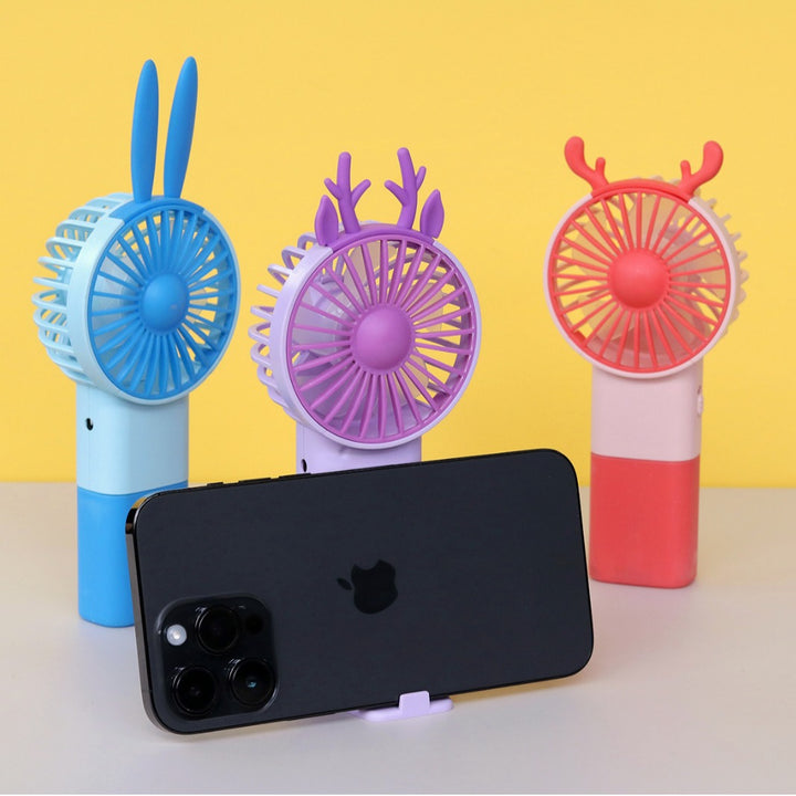 Unisex Portable Hand Fan in Playful Cat Design Kalsten