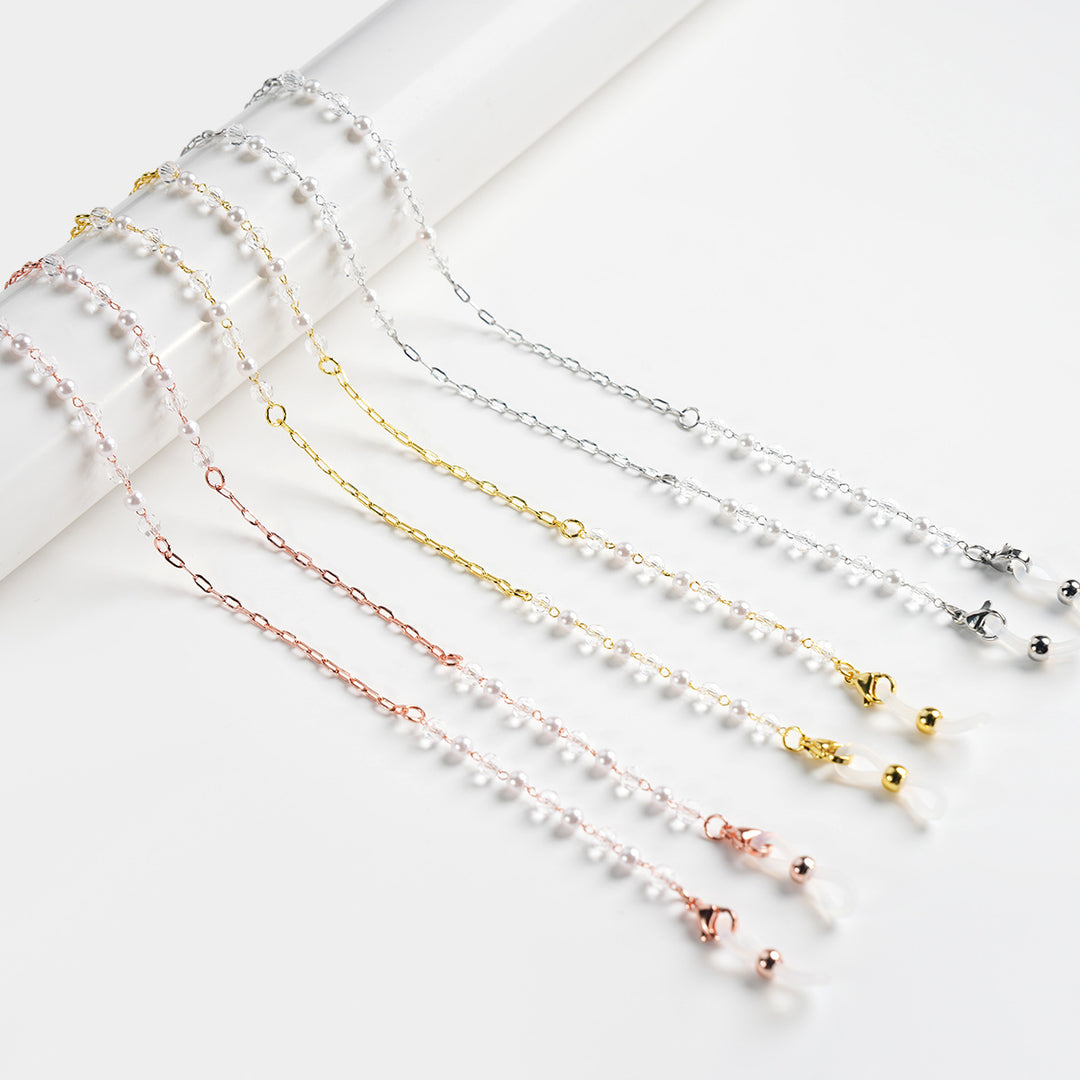 Elegant Beaded Chain Eyewear Holder kalsten
